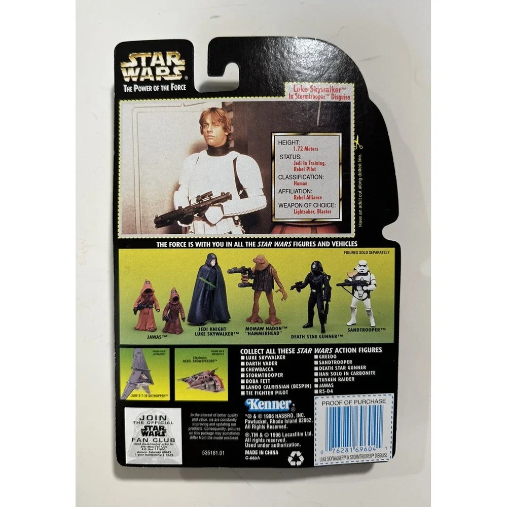 Star Wars Kenner Lot 5 1990's POTF Freeze Frame‎ Figures Sealed Luke Skywalker